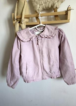Лляна літня курточка zara 104