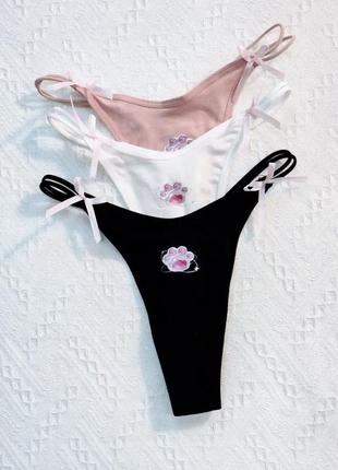 Набір жіночі трусики y2k женские трусики з лапкою киці жіноча білизна женское сексуальное белье