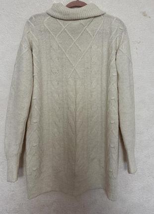 Подовжений светр туніка вʼязана