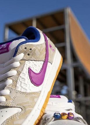Оригінал кросівки nike sb dunk low rayssa leal prm pure platinum