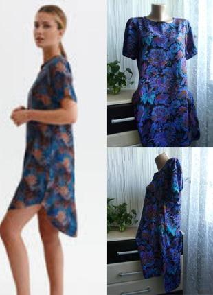 Міні сукня-футболка квітковий принт