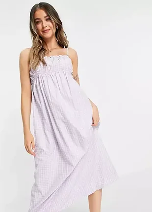 Сарафан літній в клітинку stradivarius р.m