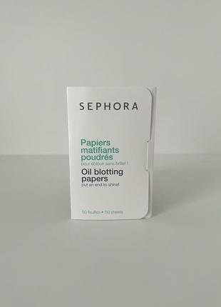 Матирующие салфетки для лица sephora