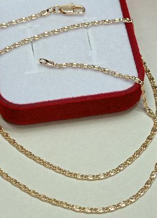 Великолепная цепочка 45 см, плетение научное (улитка).