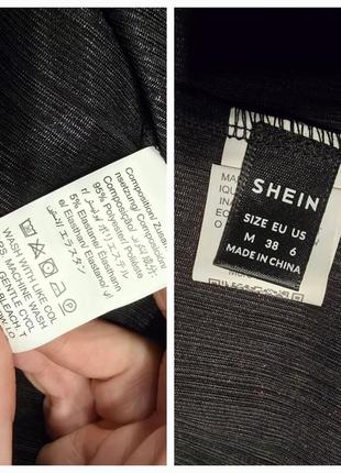 Платье на запах из жатой ткани с люрексом shein мини короткое асимметричное пояс9 фото