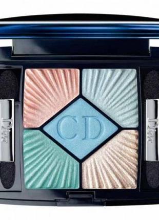 П'ятиколірні тіні dior 5 couleurs colour eyeshadow palette 224 swimming pool змінний бло