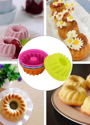 12 шт силіконові порційні формочки для кексів
