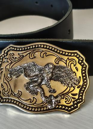 Байкерский вестерн кожаный ремень пояс eagle made in usa