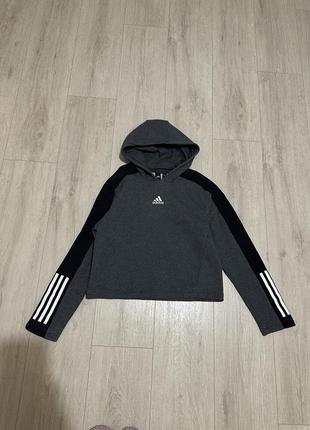 Укороченное худи adidas xs 158см