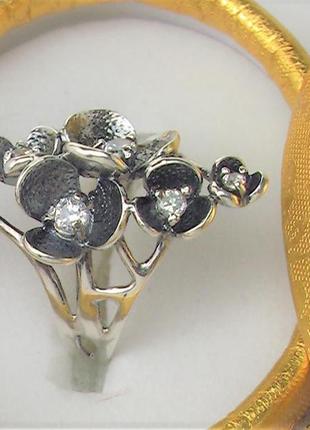 Кольцо перстень новый серебро 925 проба 5.55 гр. 18 размер