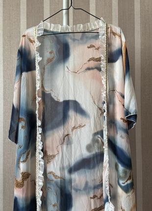 Кимоно накидка с рюшиками shein 4xl батал3 фото