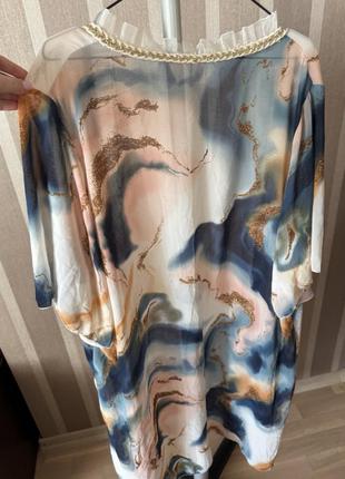 Кимоно накидка с рюшиками shein 4xl батал7 фото