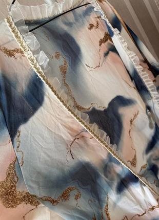 Кимоно накидка с рюшиками shein 4xl батал5 фото