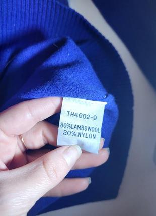 Синий шерстяной кардиган 6