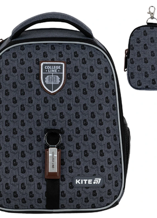 Kite каркасный школьный рюкзак k25-555s-1 education college line boy