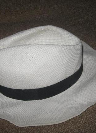 Капелюх річна біла соломкою