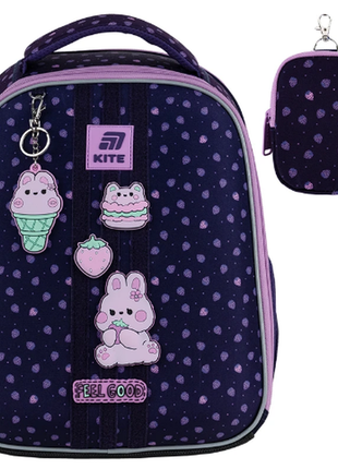 Kite каркасный школьный рюкзак k25-555s-8 education feel good