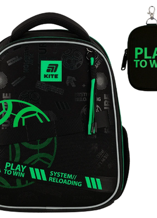 Kite каркасный школьный рюкзак k25-555s-2 education play&win