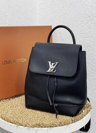 Шкіряний номерний рюкзак чорний жіночий louis vuitton ♥️