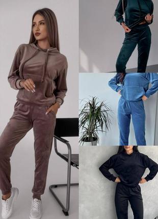 Костюм жіночий велюровий