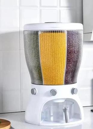 Диспенсер для круп, що обертається з дозатором