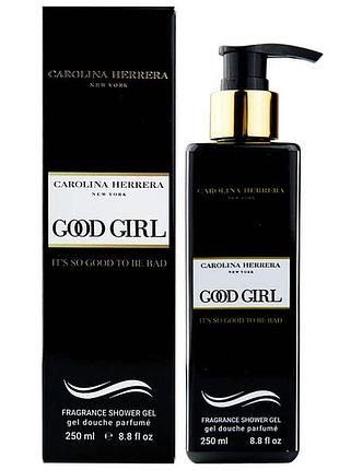 Парфюмированный гель для душа carolina herrera good girl exclusive euro 250 мл