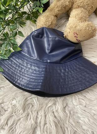 Синя однотонна панама 4