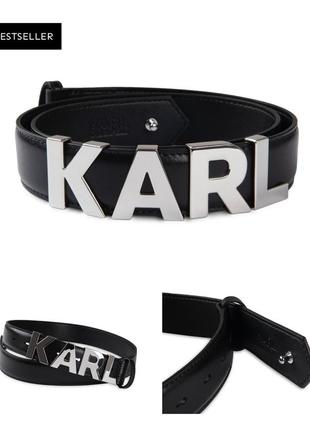 Ремінь karl lagerfeld натур шкіра!