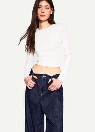 Топ із довгими рукавами bershka