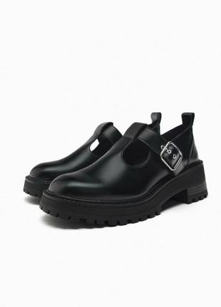 Туфли лоферы zara