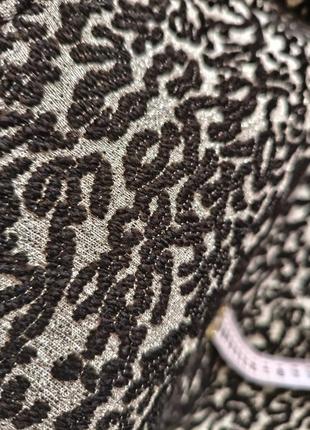 Valentino roma оригинал лакшери итальянская юбка фактурная с шелком и шерстяной шоколадно-золотой2 фото