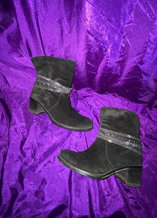 Италия сапоги натуральная замш мех зима 39 2 в 1