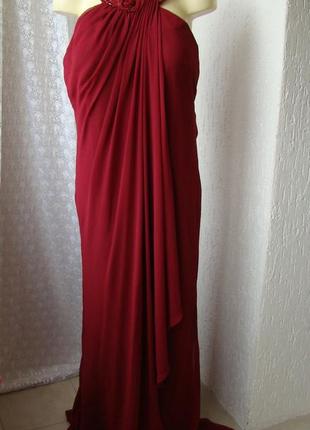 Платье вечернее в пол батал mascara р.58 7656