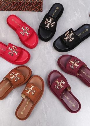 Шлепанцы, шлепки tory burch