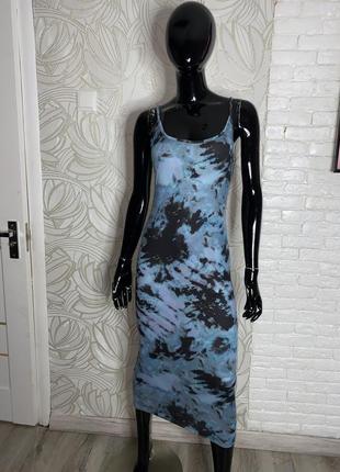 Платье в принт тай-дай платье по фигуре shein, m