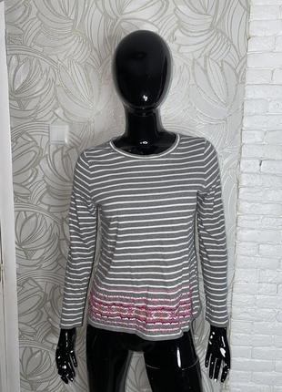 Трикотажная блуза кофта лонгслив laura ashley, m-l