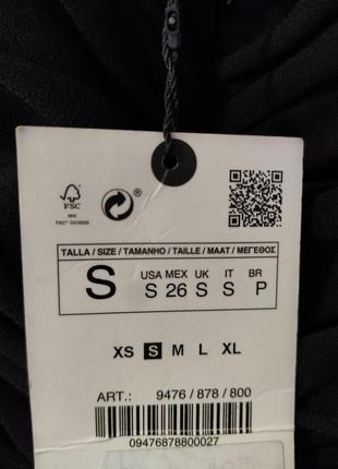 Сукня міні zara нова розмір s чорна8 фото
