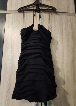 Сукня міні zara нова розмір s чорна6 фото
