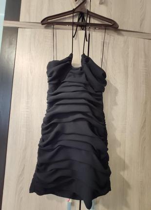Сукня міні zara нова розмір s чорна7 фото