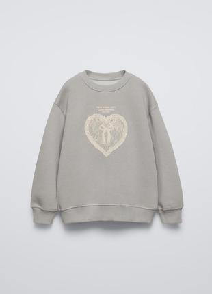 Кофта світшот для дівчинки  zara