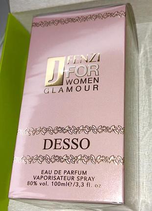 Jfenzi for women desso glamour парфумована вода 100 мл фруктова квіткова жіноча (духи парфуми парфум для жінок)