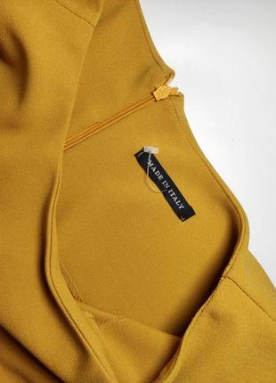 Платье женское мини футляр желтого цвета с укороченными рукавами от бренда italy 464 фото