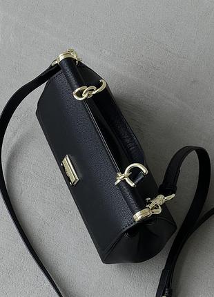 Чорна шкіряна сумка 5