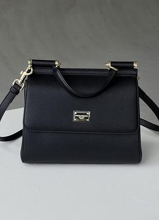 Чорна шкіряна сумка 4