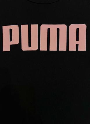 Женская футболка puma / женская футболка пума / футболка пума / черная футболка puma / спортивная футболка puma / хлопковая футболка puma  /14 фото