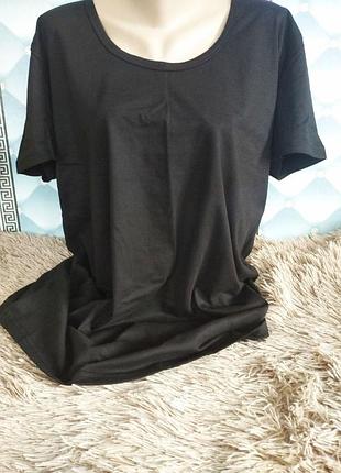 Футболка жіноча батал (чорна) р/р 60,62.
