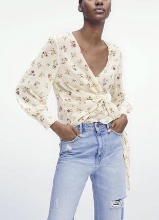 Блуза сорочка топ на запах