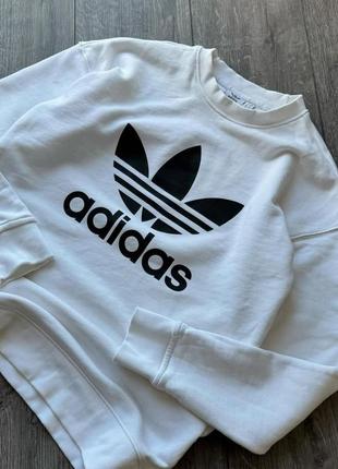 Білий світшот adidas