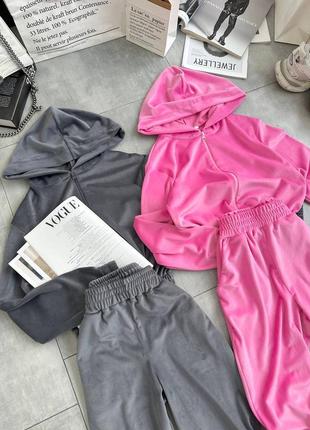 Жіночий спортивний велюровий велюр костюм