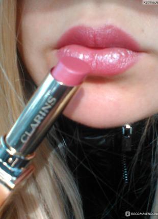 Поживна помада clarins rouge eclat 16 candy rose тестер